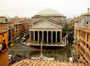Pantheon aerial view